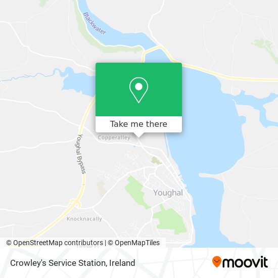 Crowley's Service Station map