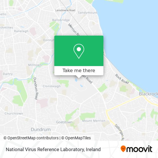 National Virus Reference Laboratory map