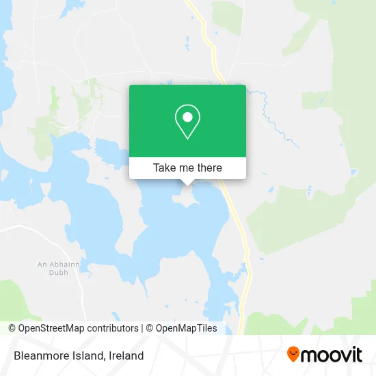 Bleanmore Island map