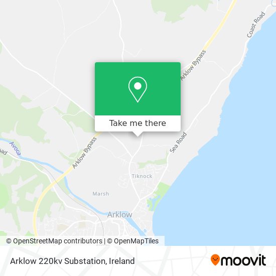 Arklow 220kv Substation map