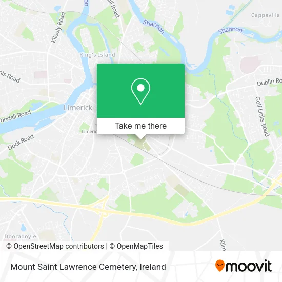 Mount Saint Lawrence Cemetery map