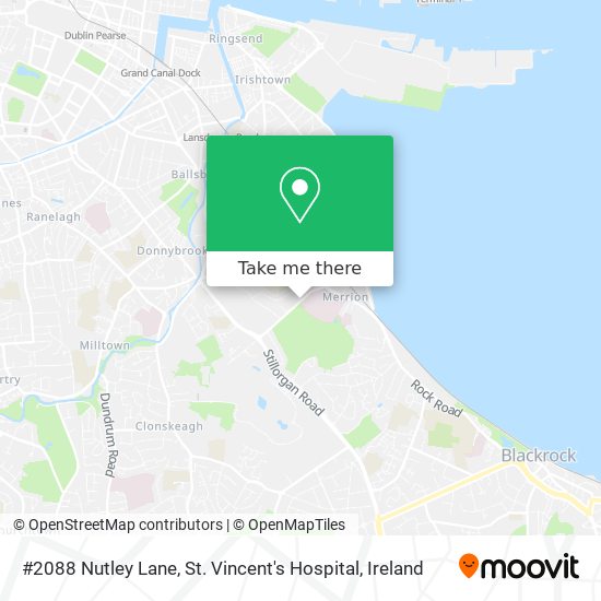 #2088 Nutley Lane, St. Vincent's Hospital map