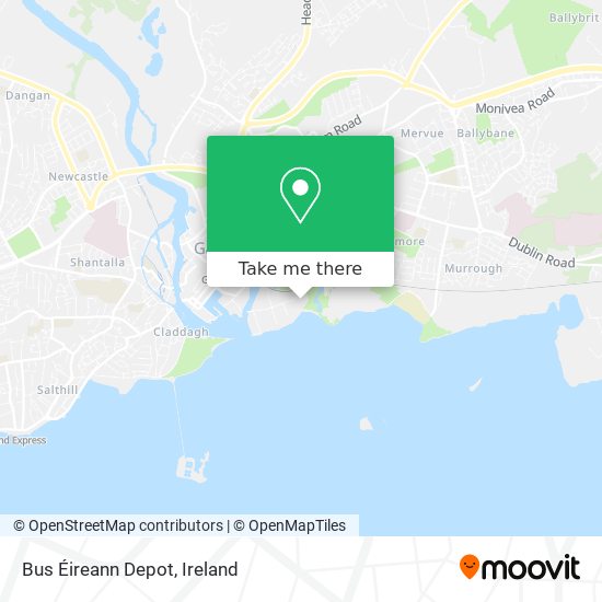 Bus Éireann Depot map