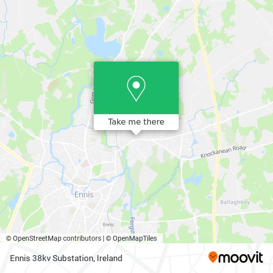 Ennis 38kv Substation map