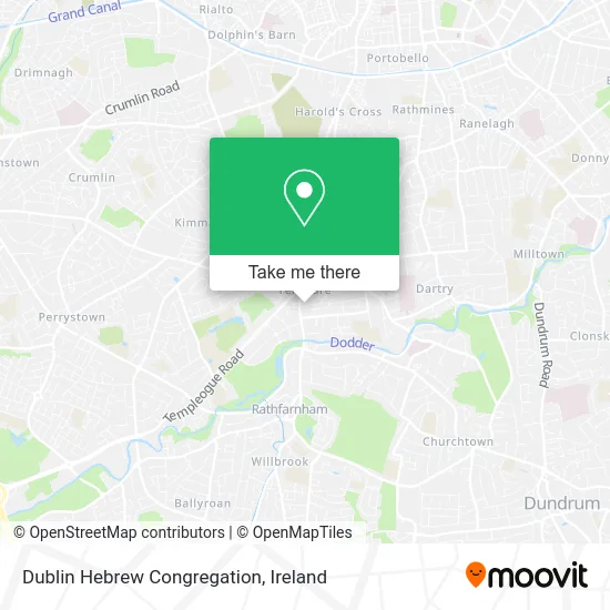 Dublin Hebrew Congregation map