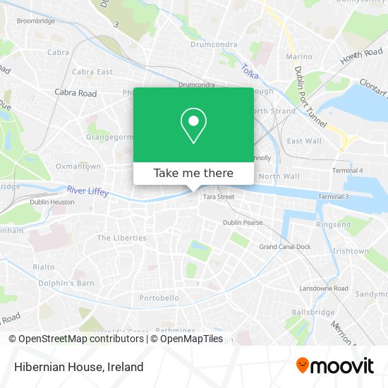 Hibernian House map