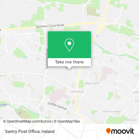 Santry Post Office map