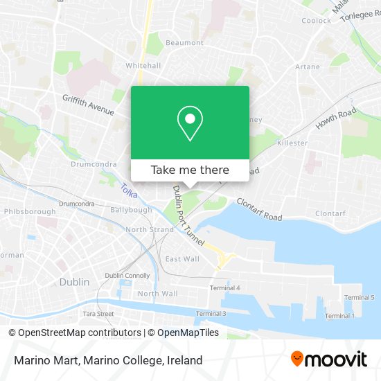 Marino Mart, Marino College map