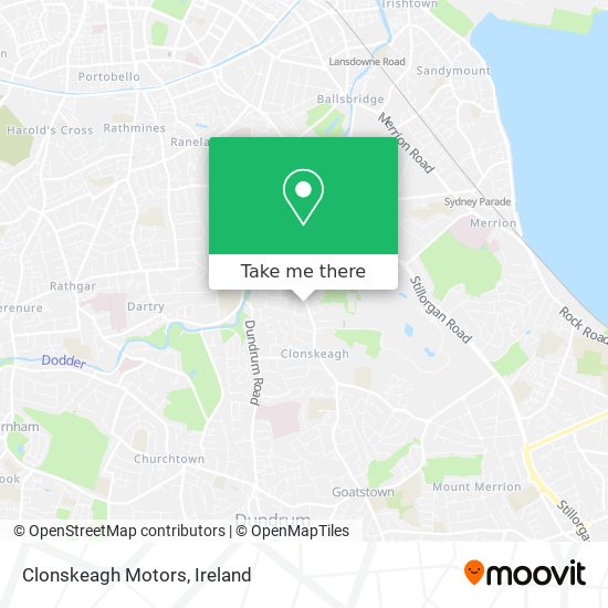 Clonskeagh Motors map