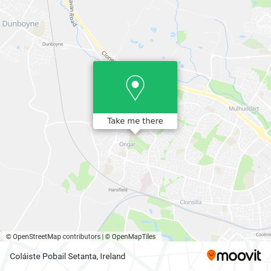 Coláiste Pobail Setanta map
