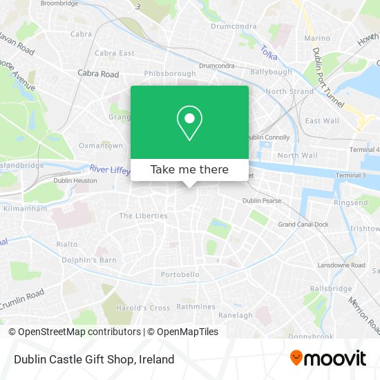 Dublin Castle Gift Shop map