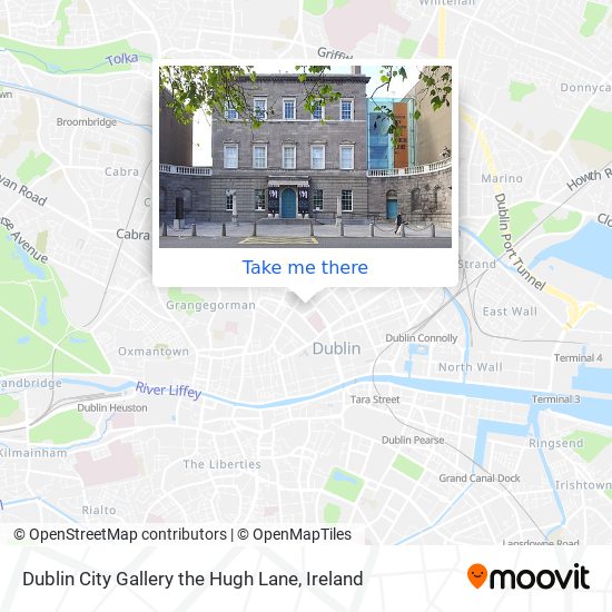 Dublin City Gallery the Hugh Lane map