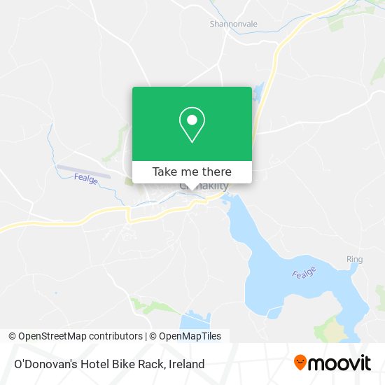 O'Donovan's Hotel Bike Rack map