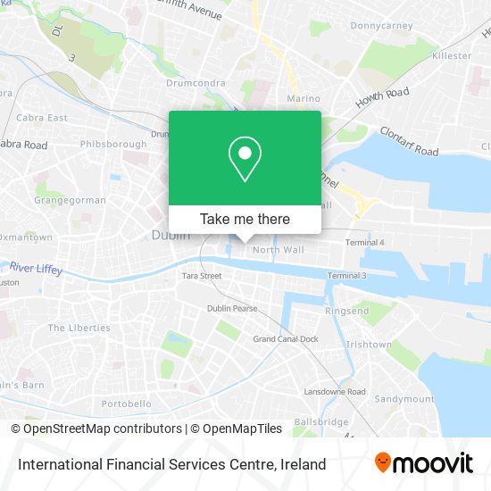 International Financial Services Centre map