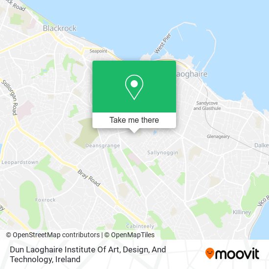 Dun Laoghaire Institute Of Art, Design, And Technology map