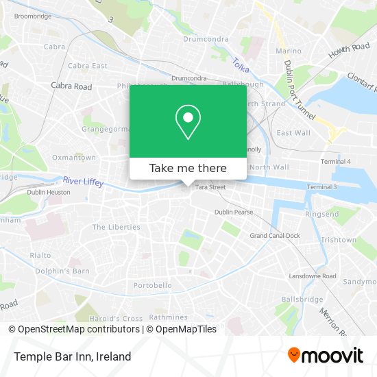 Temple Bar Inn map