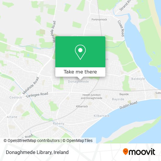 Donaghmede Library map