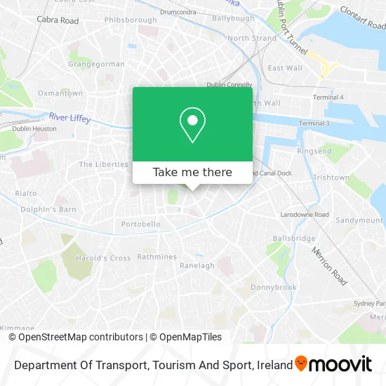Department Of Transport, Tourism And Sport map