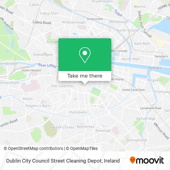 Dublin City Council Street Cleaning Depot map