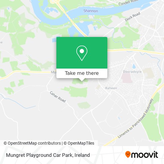 Mungret Playground Car Park map