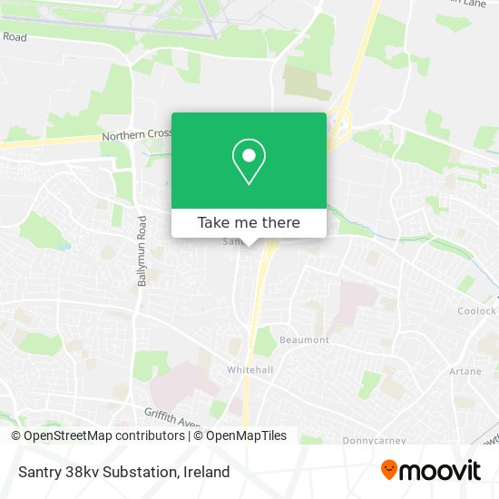 Santry 38kv Substation map