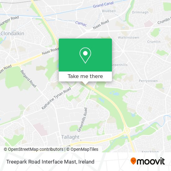 Treepark Road Interface Mast map
