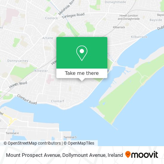 Mount Prospect Avenue, Dollymount Avenue map