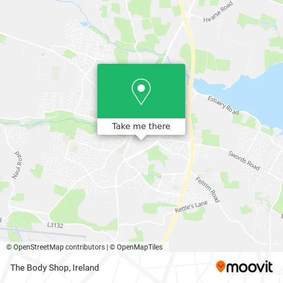 The Body Shop map