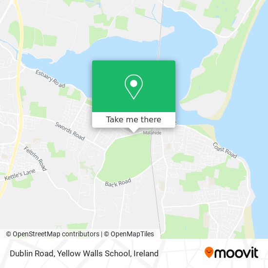 Dublin Road, Yellow Walls School map