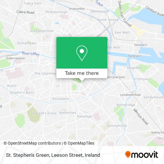 St. Stephen's Green, Leeson Street map