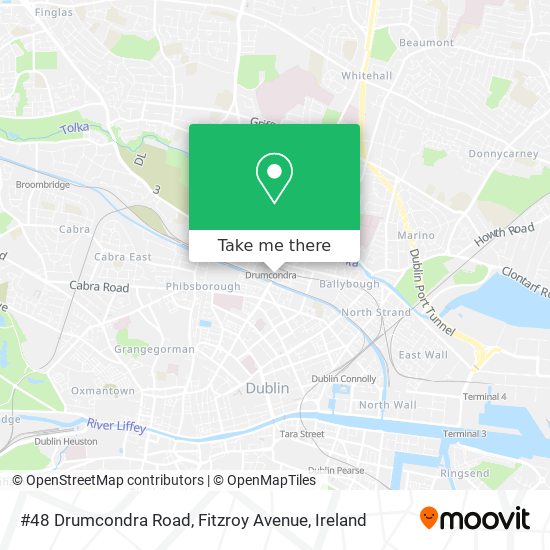 #48 Drumcondra Road, Fitzroy Avenue map