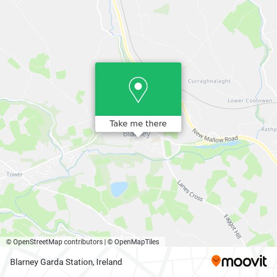 Blarney Garda Station map