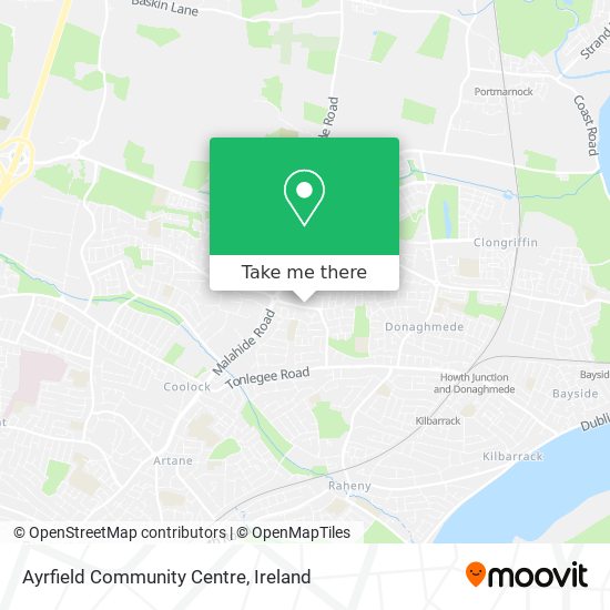 Ayrfield Community Centre map