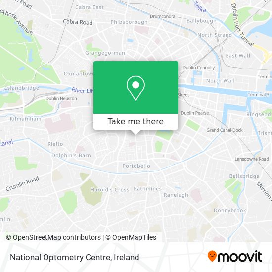 National Optometry Centre map