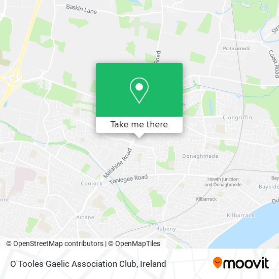 O'Tooles Gaelic Association Club map