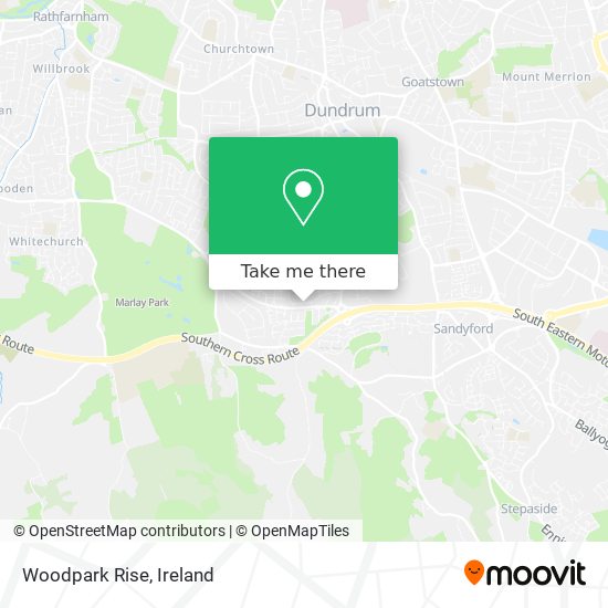 Woodpark Rise map