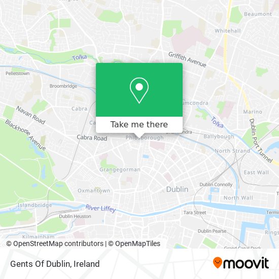 Gents Of Dublin map
