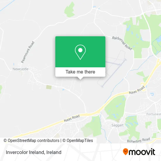 Invercolor Ireland map