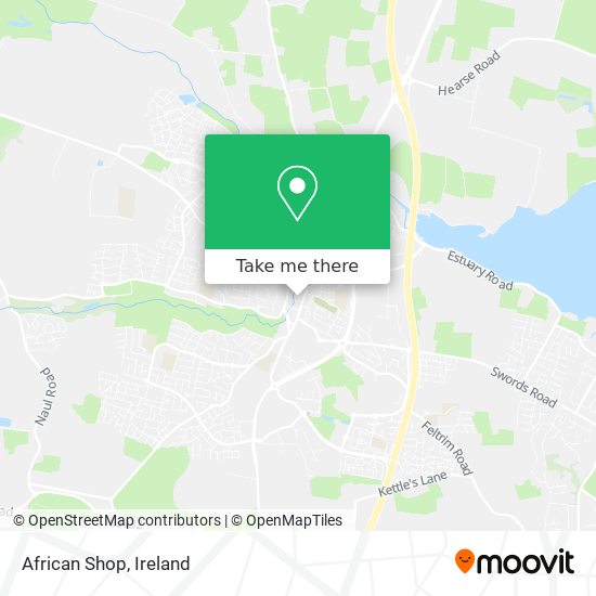 African Shop map