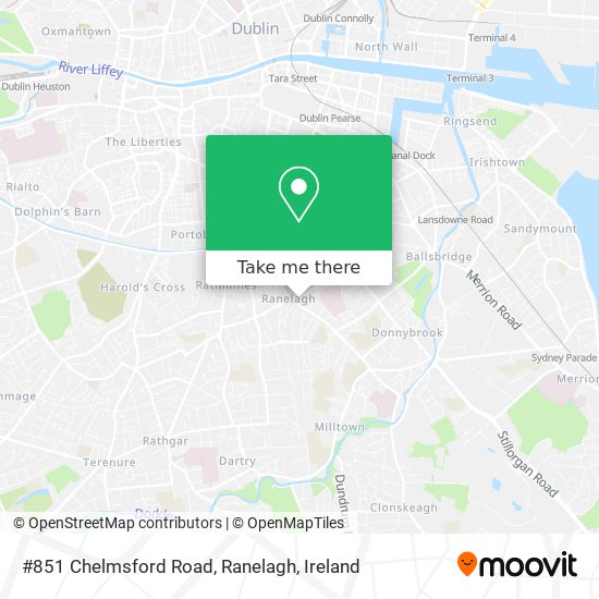 #851 Chelmsford Road, Ranelagh map