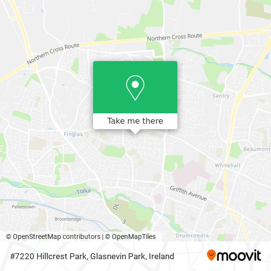 #7220 Hillcrest Park, Glasnevin Park map
