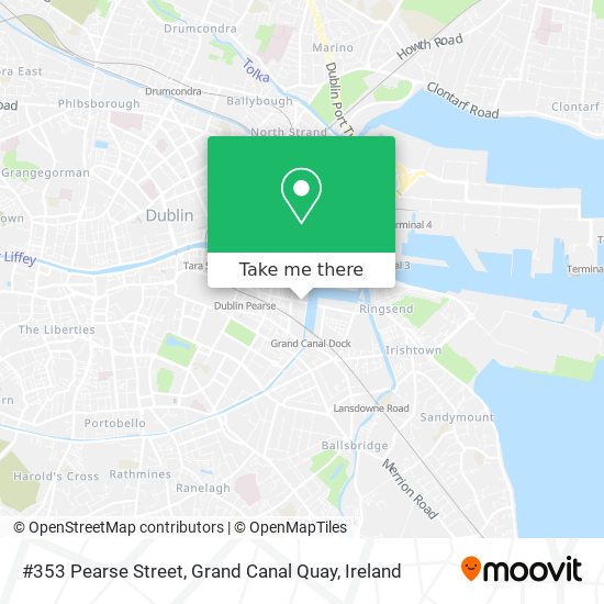 #353 Pearse Street, Grand Canal Quay map
