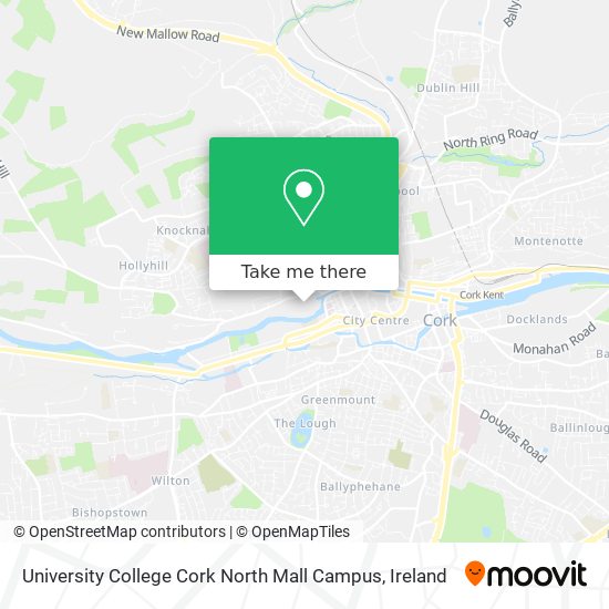 University College Cork North Mall Campus map