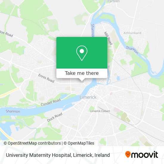 University Maternity Hospital, Limerick map
