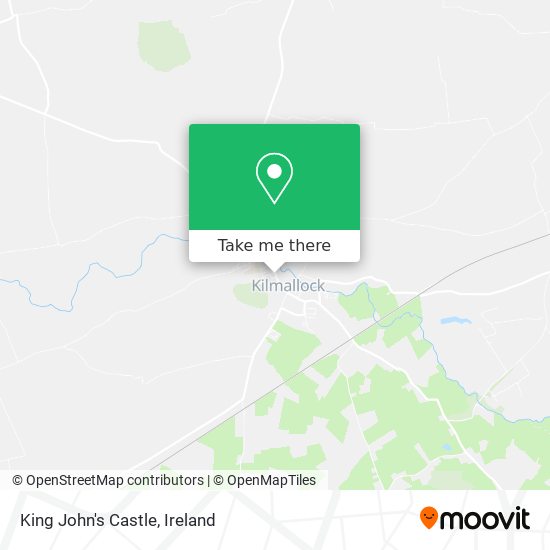 King John's Castle map