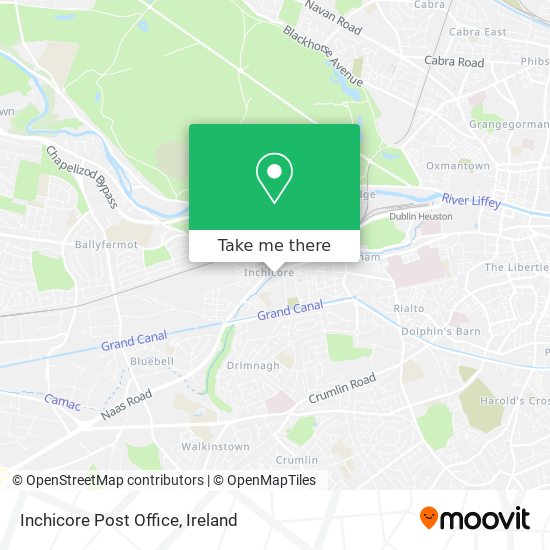 Inchicore Post Office map