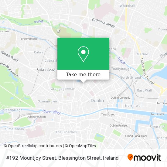 #192 Mountjoy Street, Blessington Street map