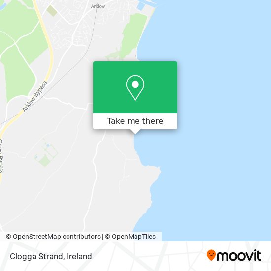 Clogga Strand map