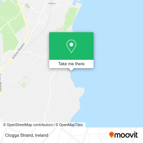 Clogga Strand map