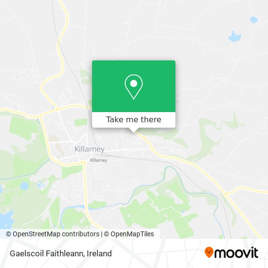 Gaelscoil Faithleann map